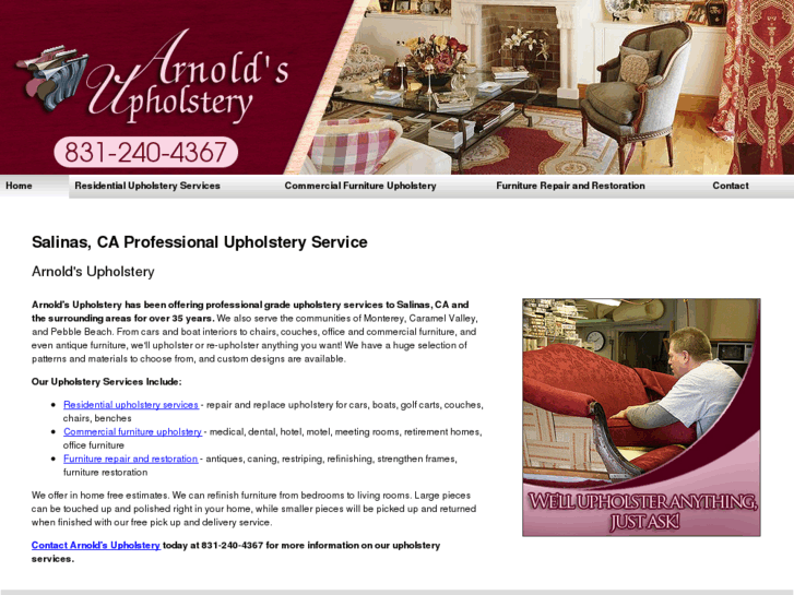 www.arnolds-upholstery.com