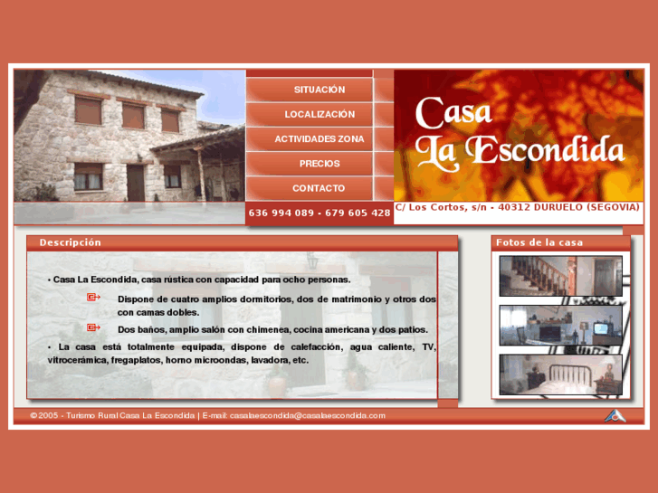 www.casalaescondida.com