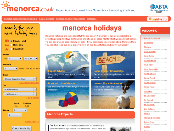 www.menorca.co.uk