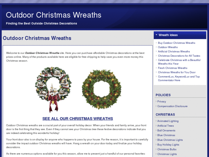 www.outdoorchristmaswreaths.net