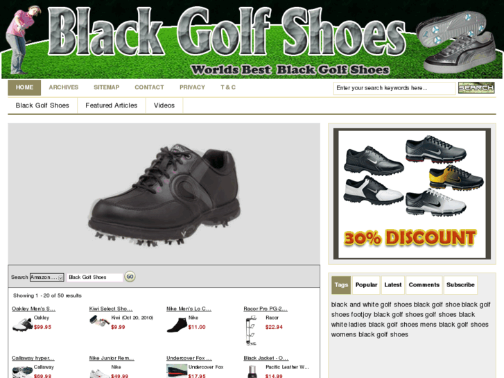 www.blackgolfshoes.net