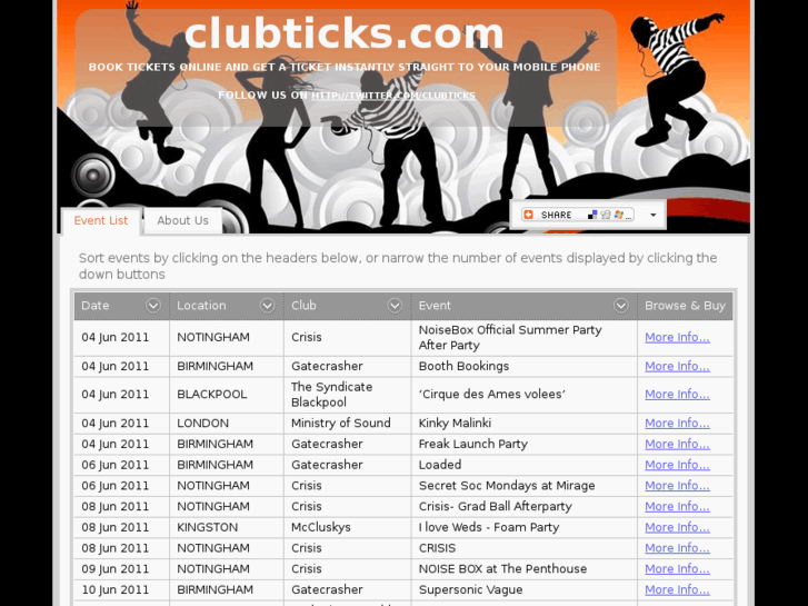 www.clubticks.com