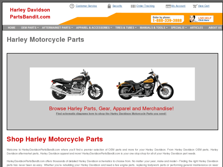 www.harleydavidsonpartsbandit.com