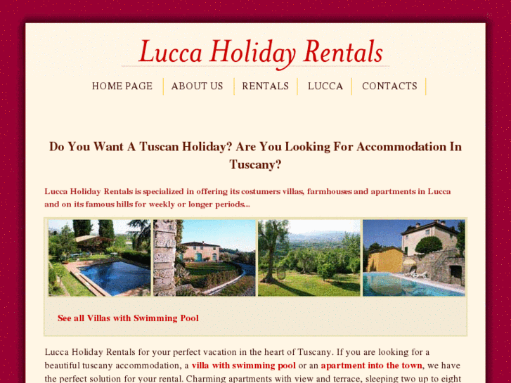 www.luccaholidayrentals.com