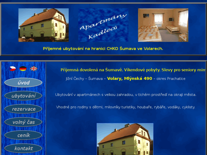 www.apartmanykadlecu.cz