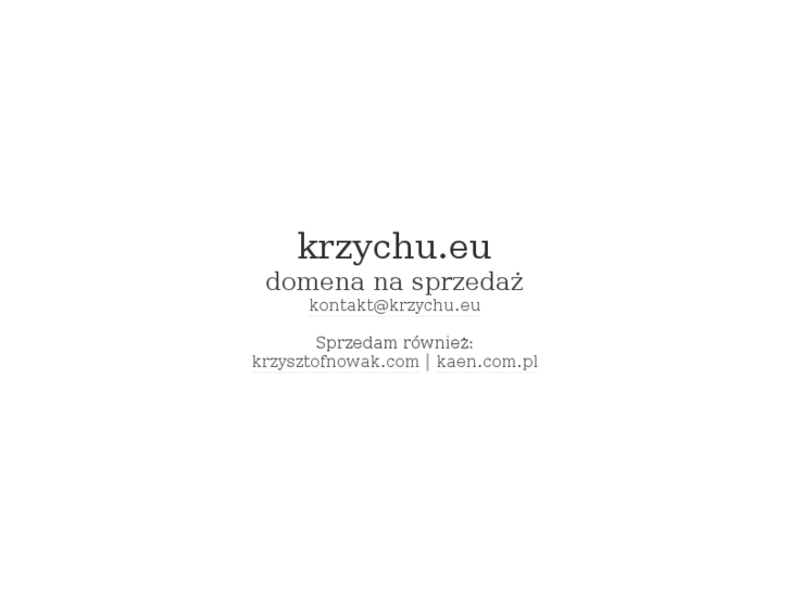 www.krzychu.eu