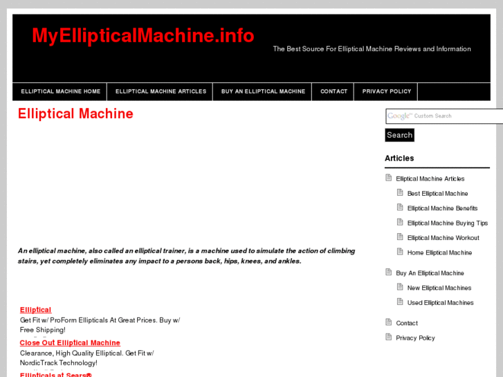 www.myellipticalmachine.info