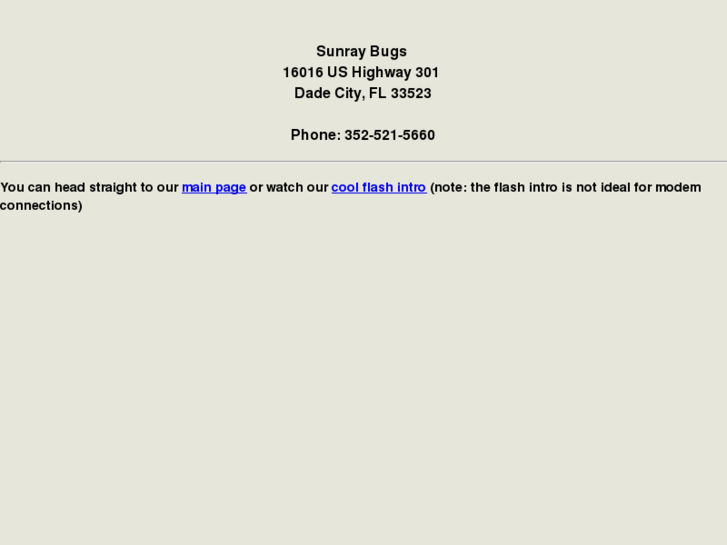 www.sunraybugs.net