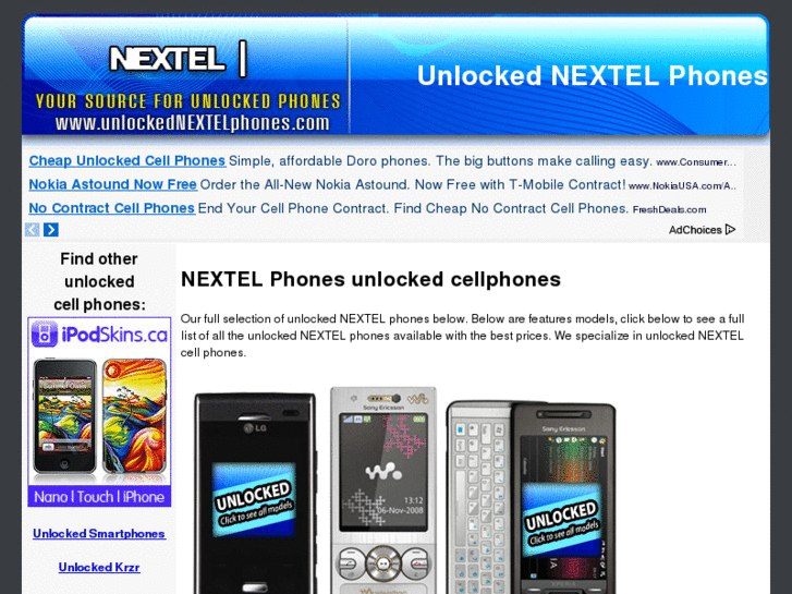 www.unlockednextelphones.com