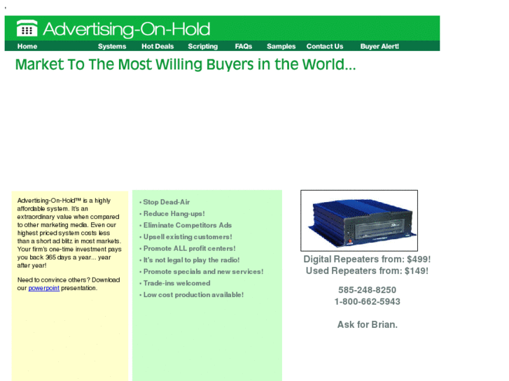 www.advertising-on-hold.com