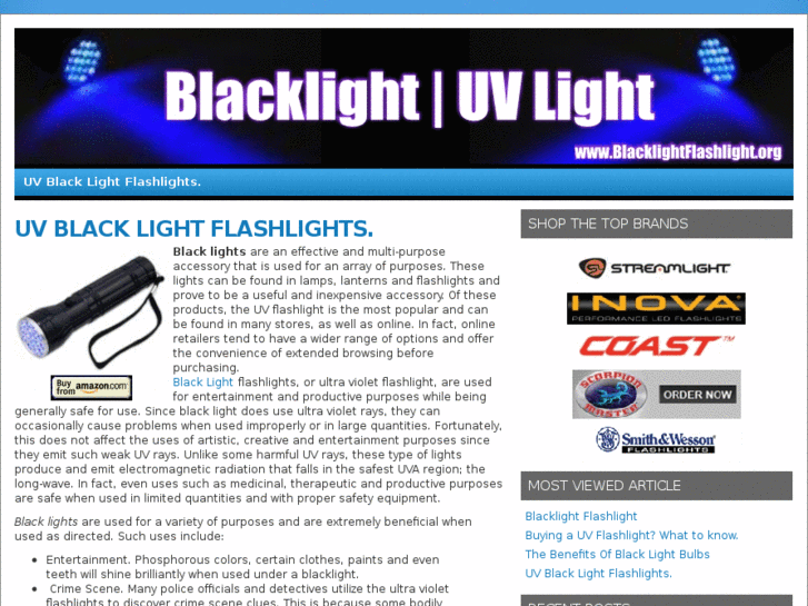 www.blacklightflashlight.org