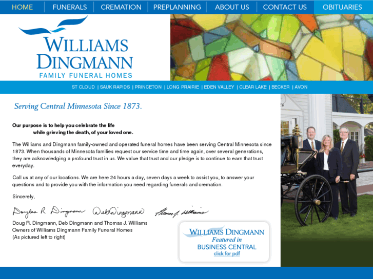 www.dingmannfuneralhomes.com