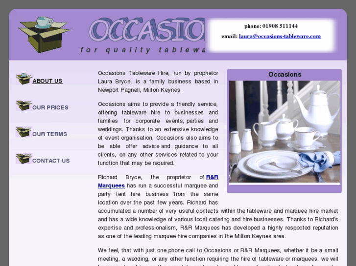 www.occasions-tableware.com