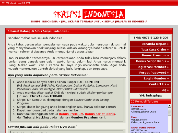 Skripsi bahasa indonesia ptkpt