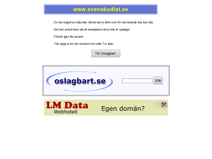 www.svenskodlat.se