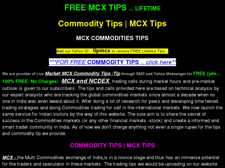 www.mcxtip.com