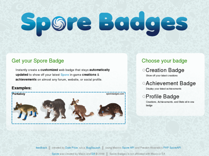 www.sporebadges.com