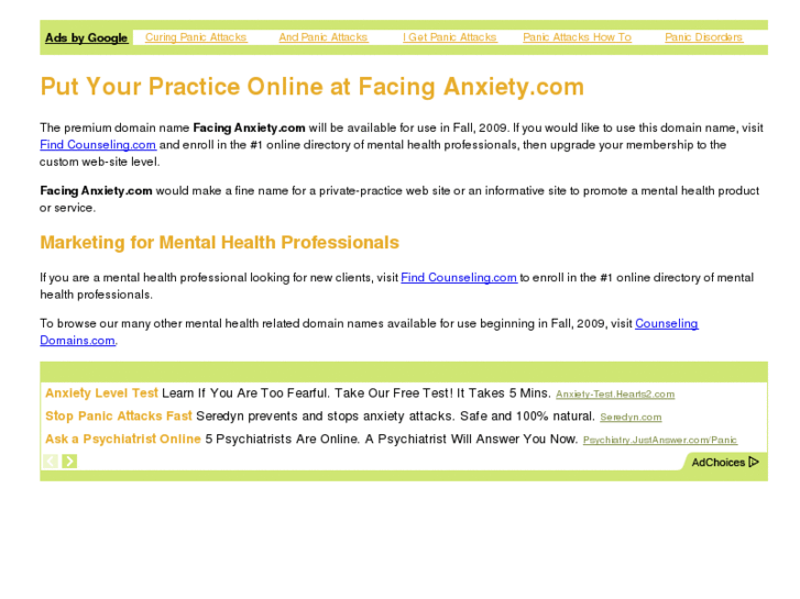 www.facinganxiety.com