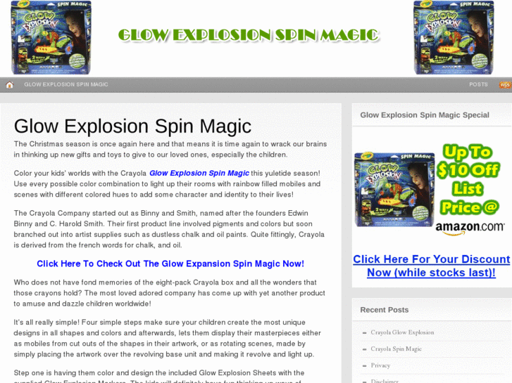 www.glowexplosionspinmagic.com