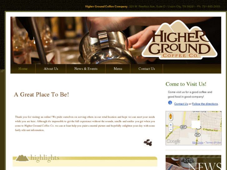 www.highergroundcoffee.com