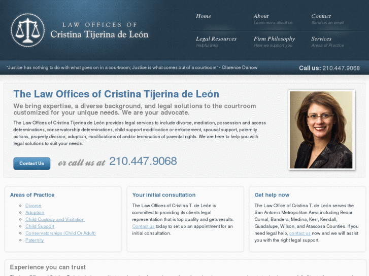 www.lawofficesofcristinatdeleon.com