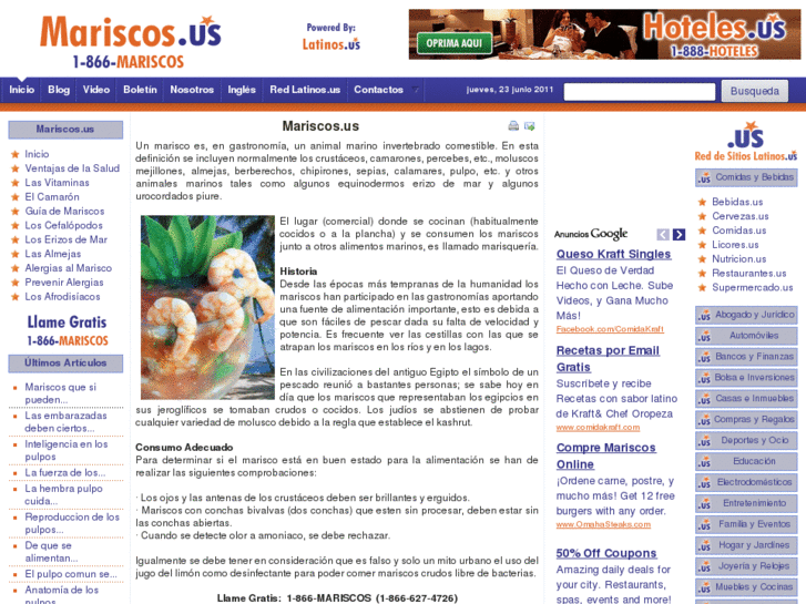 www.mariscos.us