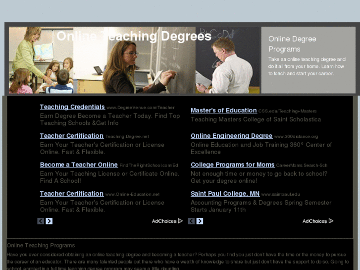 www.onlinedegreeteaching.com