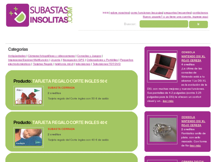 www.subastasinsolitas.com