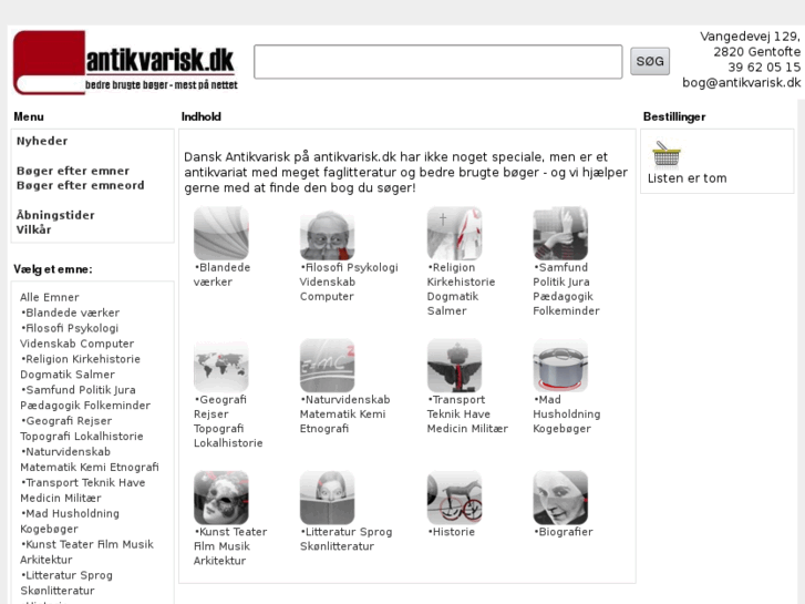 www.antikvarisk.dk