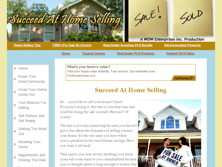 www.succeedathomeselling.com