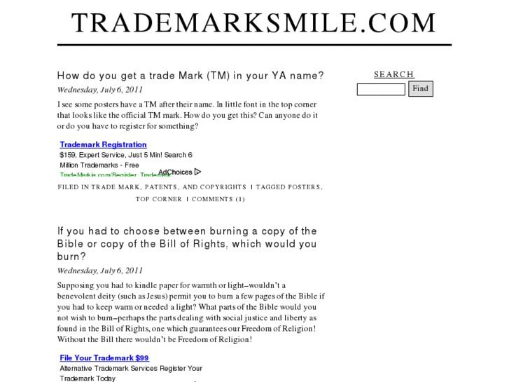 www.trademarksmile.com