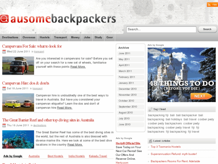 www.ausomebackpackers.com