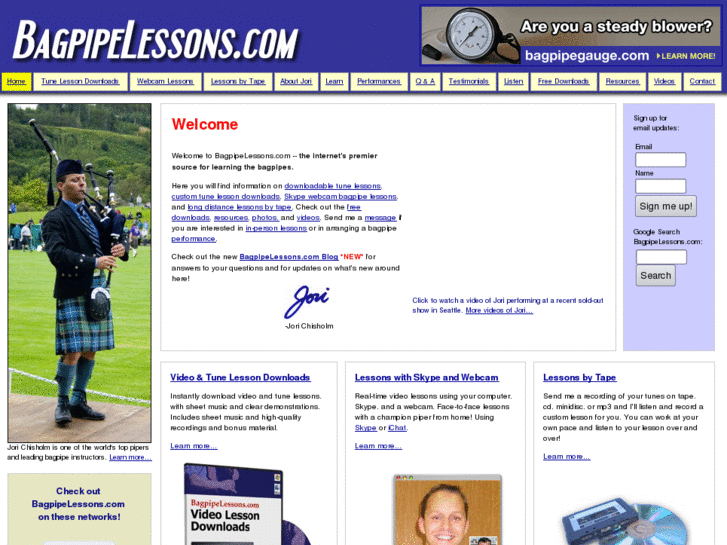 www.bagpipelessons.org