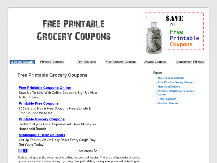 www.freeprintablegrocerycoupons.org