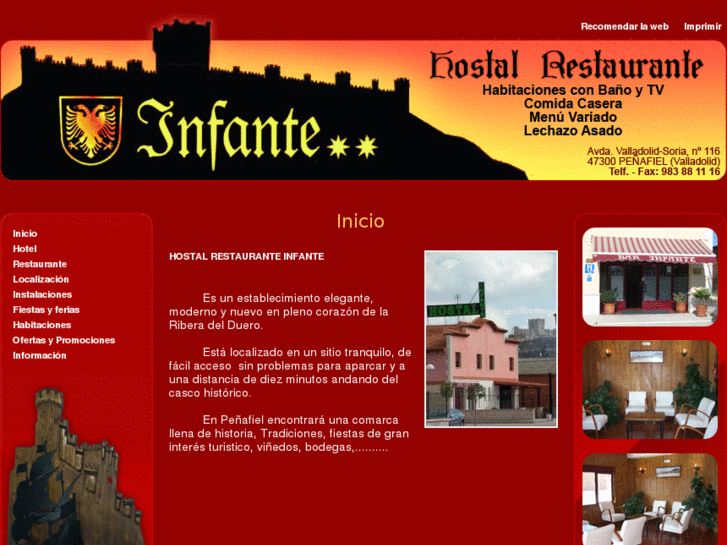 www.hotelinfantepenafiel.com