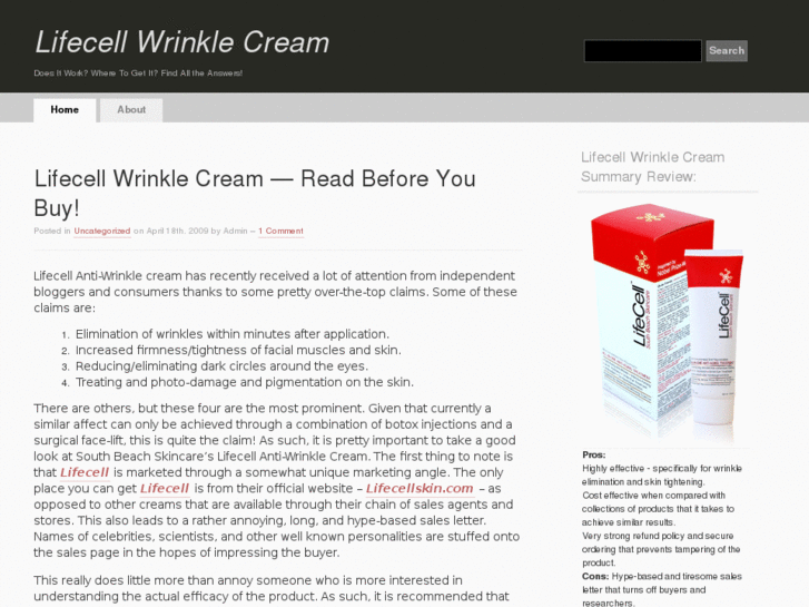 www.lifecellwrinklecream.info