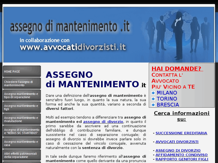 www.assegnodimantenimento.it