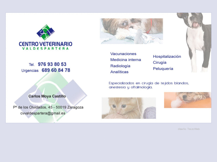 www.centroveterinariovaldespartera.es