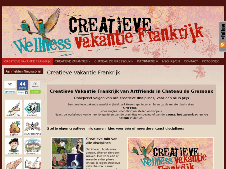 www.creatievevakantiefrankrijk.nl