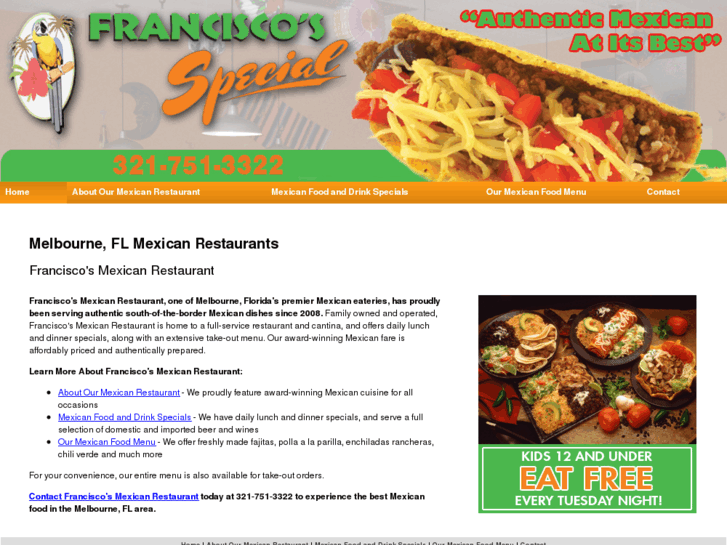 www.franciscosmexicanrestaurant.net