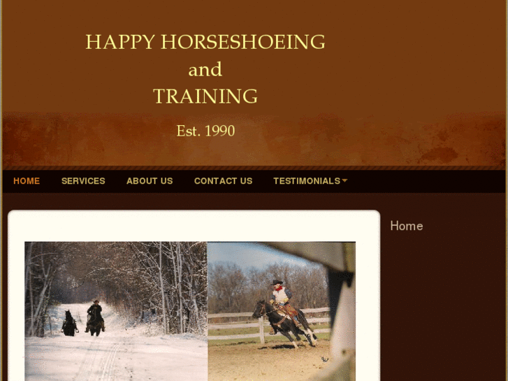 www.happyhorseshoeingandtraining.com