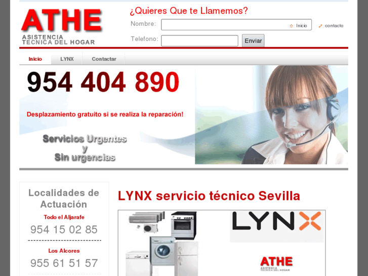 www.serviciotecnicolynxsevilla.es