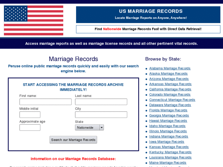 www.usmarriagerecords.org