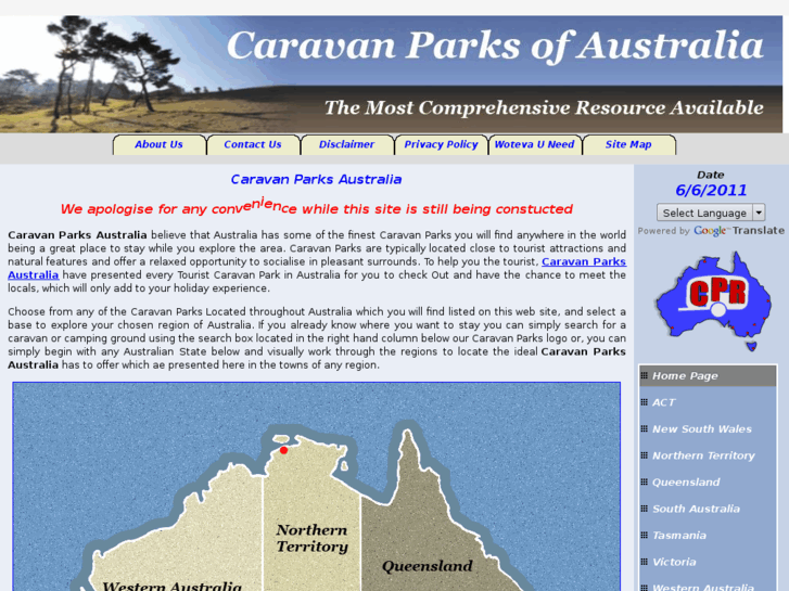 www.caravanparksaustralia.net