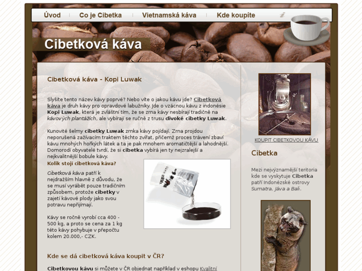 www.cibetkova-kava.info