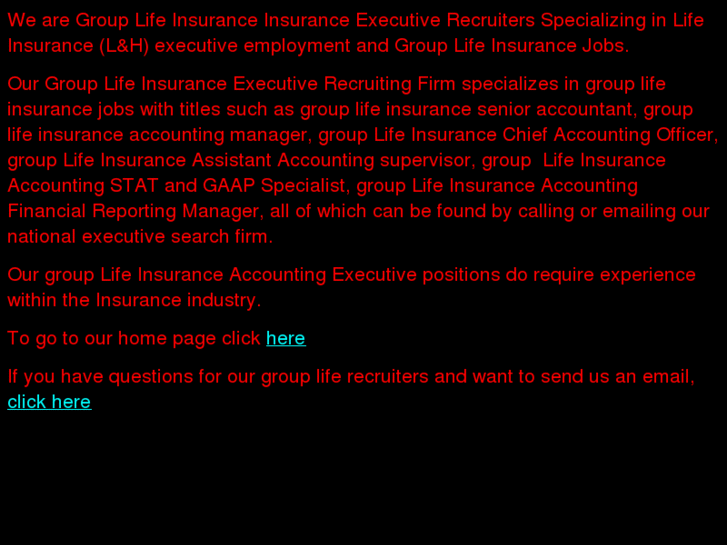 www.grouplifeinsurancejobs.com