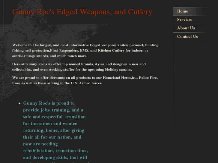 www.gunnyrocsedgedweapons.com