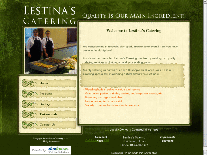 www.lestinascatering.com