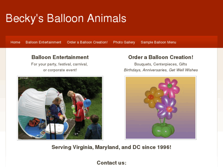 www.beckysballoonanimals.com