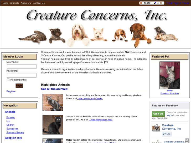 www.creatureconcerns.org